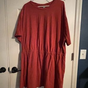 Old Navy 3X Waist-Defined Slub-Knit Mini Dress